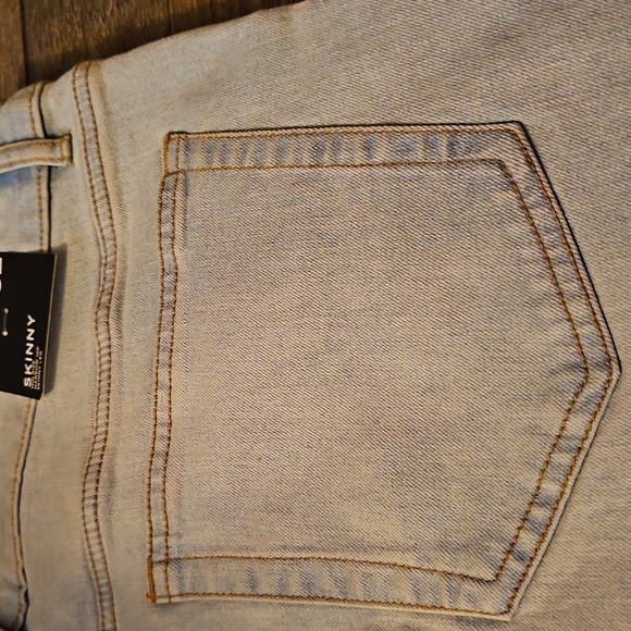 Forever 21 Blue Skinny Jeans with Distressed Details - Picture 8 of 9